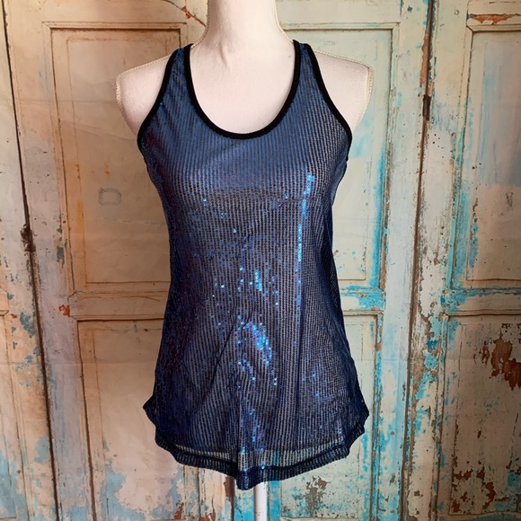 Forever 21 Tops - Forever 21 mesh sequin tank top sheer Forever 21 Tops - Forever 21 mesh sequin tank top sheer